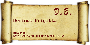 Dominus Brigitta névjegykártya